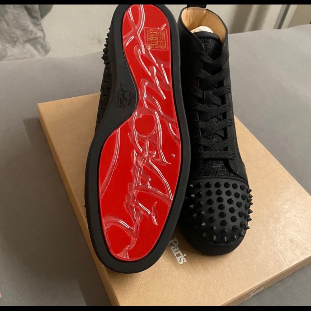 Christian LouBoutin Men’s Red Bottom 44.5cm or 11.5 in mens! NIB! With Receipt
